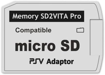 Memory SD2VITA Pro microSD Adaptor for PS Vita | PSV Compatible, Game Card Slot, microSD Support, Plug and Play, Compact Design