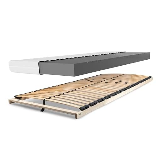 Topseller Matratzenset OrthoMatra KSP-500 und Lattenrost Max1 NV zur Selbstmontage Größe 90 x 200 cm, Farbe H3