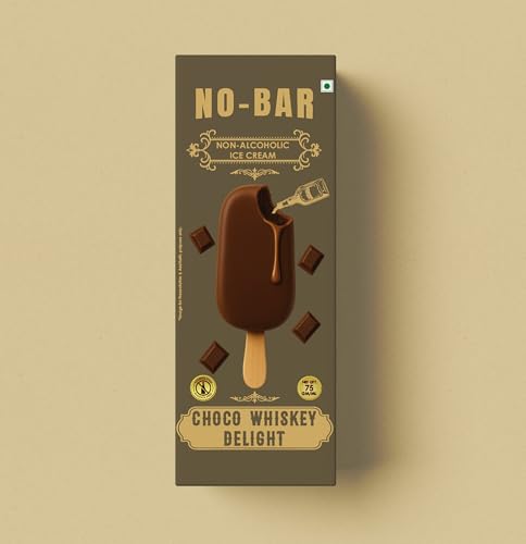 Image of No Bar non alcoholic choco whiskey delight ice cream bar 75 ml