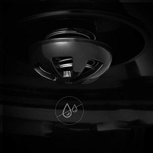 Cafetera programable de Acero Negro/Acero Inoxidable, máquina de café Home Automática Automática Mini BOT Tipo de Goteo… - Imagen 7