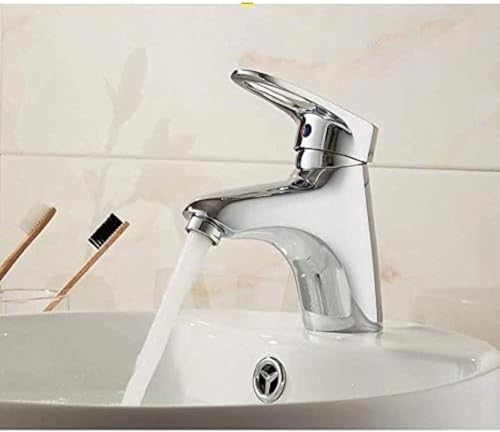 Robinet de salle de bain noir mitigeur de lavabo en laiton massif