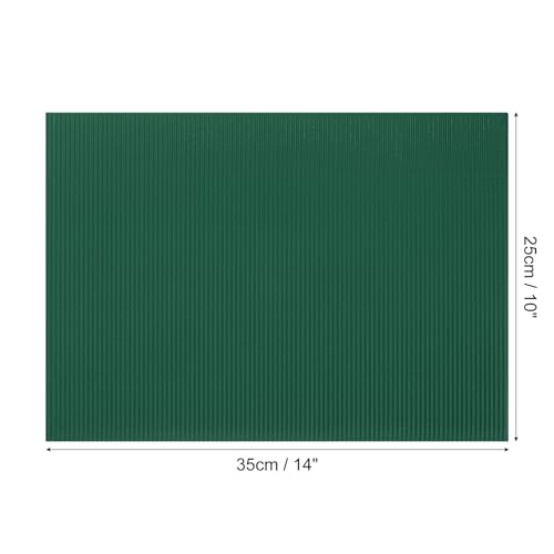 Image of uxcell 10pcs Corrugated Cardboard Paper Sheets,Army Green,14 inch x 10inch,for Craft and DIY Projects