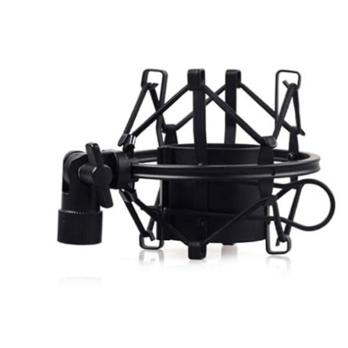 GOOHOCHY Anti-Vibration Mic Holder Condenser Mic Mount Microphone Mount Holder Condenser Microphone Holder Condenser Mic Holder Anti-Vibration Clip Shockproof Metal Microphone Mount