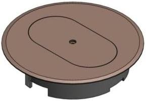 Carlon E97DSC Round Duplex Receptacle Cover, Diameter: 5", Non-Metallic