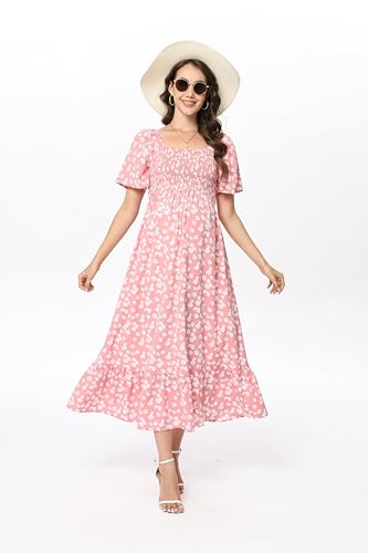 Image of Maternity Dress Women's Off Shoulder Split A Line Casual Maxi Dress Photography Dress for Babyshower