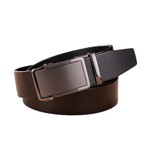 Men's Solid Color 3.5Cm Automatic Alloy Buckle Belt Business Belt Suitable For Leather Belt