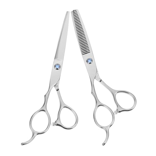 LOLIPPYY 2Pièces Ciseaux de Gaucher Inoxydable Lot de Outils de Coupe pour Argentés