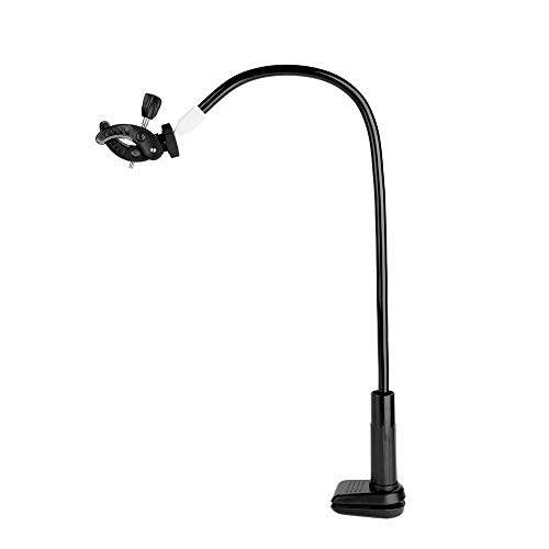 Pince Support Sèche-Animaux Mains Libres en Alliage d'Aluminium pour Table de Toilettage, Rotation 360° Ajustable, Fixation Sécurisée pour Sèche-Cheveux Chien et Chat, Idéale pour