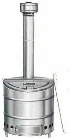 家庭用 ステンレス製 焼却炉 直径43×高さ50cm