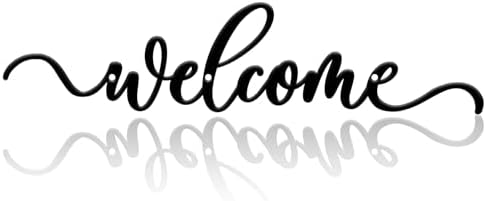 Amazon.com : Metal Welcome Sign Front Door Welcome Signs for Home ...