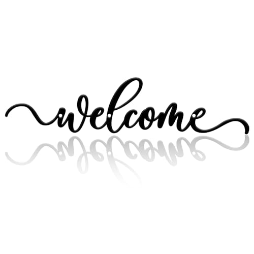 Prrivnix Benvenuto Decorazione da parete in metallo