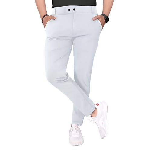 Image of Men's Lycra Blend Comfortable Slim Fit Trousers | Men's Regular Trouser | Men's Trousers for Office | Trouser for Men | Formal Pants for Men