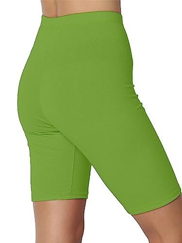 Image of KYDA Women's Anti Bacterial Cycling Shorts, Under Skirt Biker Shorts, High Waist Stretchable Yoga Shorts & Gym Workout Skin Fit Shorties