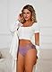 Hialegion Damen Unterhosen Slip Spitzen UnterwäSche Frauen Hohe Taille Elastisch Weich GroßE GrößE Seamless 6 Mehrpack 2XL