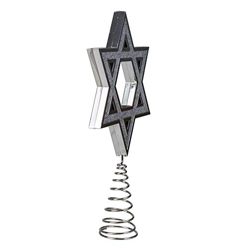 9-Inch Plastic Silver Hanukkah Tree Topper #TOP2