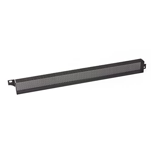 Lowell SSC-1V Vented Security Cover for Mounted Equipment; 18-Gauge Steel, Perforated Vent Pattern; Smooth Black Semi-Gloss Finish; Mounts in Same Holes as Equipment