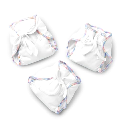 Image of SuperBottoms DryFeel Baby Langot 0-6 months l Organic Cotton Modern Baby Nappy l Mess-free Langot with Gentle Elastics l Super DryFeel Top Layer l Diaper-free Time Essential | 3 Pack
