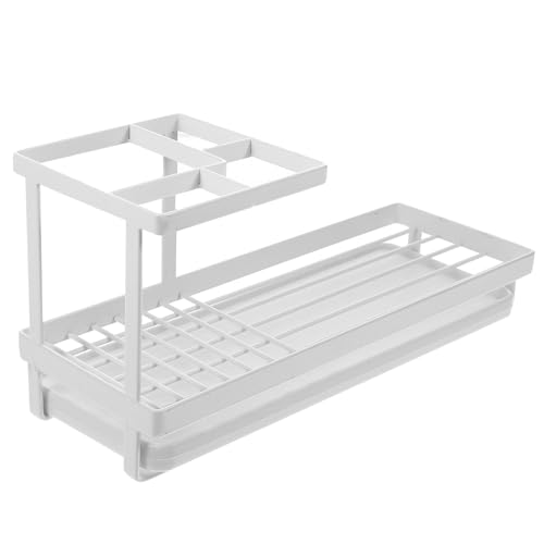 Structure raisonnable de support de brosse à dents blanc pour un espace propre
