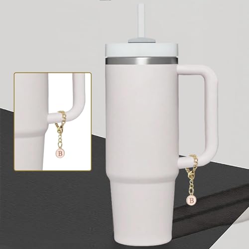 4PCS Stanley Cup Letter Charms - Name ID Handle Charms for Modern Tumblers, Fits All Water Cup Handles4