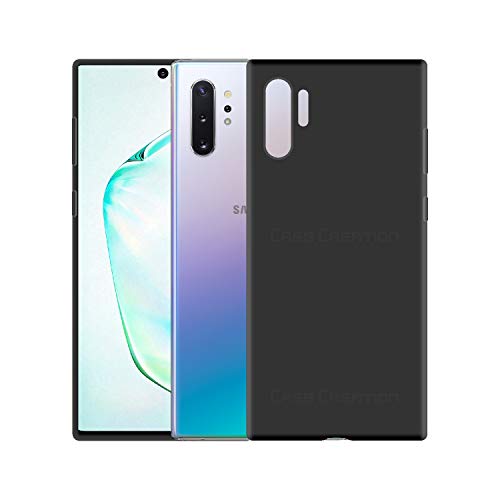 Image of Case Creation Luxurious OG Series for Samsung Galaxy Note10 Case Cover,Anti-Dirty Slim Case Frosted Matte Cute Candy TPU Raised Bezel (Splash of Color) Back Cover for Samsung Note 10 Plus -Black