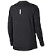 Nike Womens Element Long Sleeve Running Crew CU3277-010 Black | Silver S