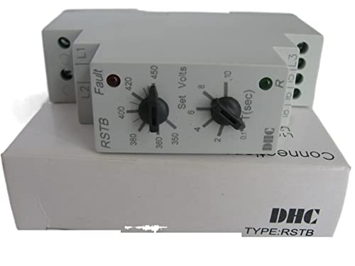 Relé DHC1X-T RSTB para proteger motores trifásicos contra la falta de fase y cortes