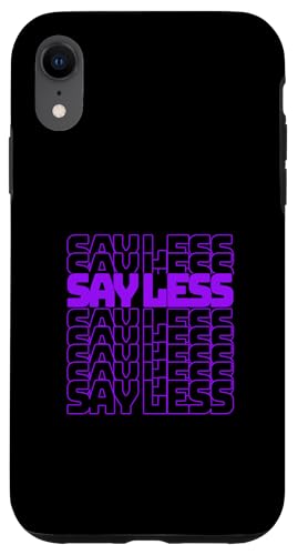 Purple Color Say Less-v2 �p�[�v���O���t�B�b�N �X�}�z�P�[�X iPhone XR �p