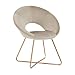 Produktbild Duhome Esszimmerstuhl Schminktisch Stuhl Wohnzimmerstuhl Samt Sessel Küchenstuhl Polsterstuhl mit Gold Metallbeine, Beige