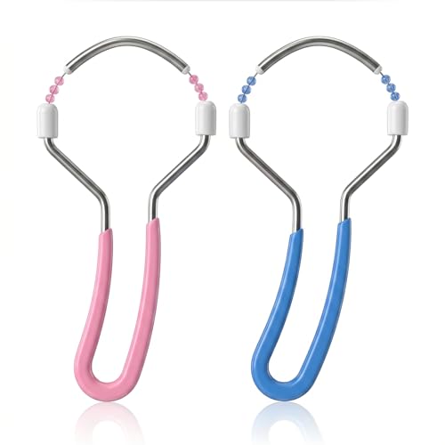 Pack de 2 unidades con depiladora facial para mujeres, depiladora facial para mujer, depiladora facial para mujer, depiladora facial de acero inoxidable