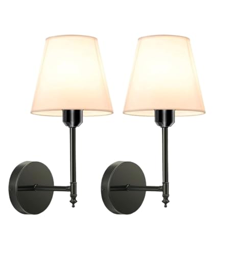 Applique murale sans fil 15 couleurs lampe de chevet noire salon couloir x2