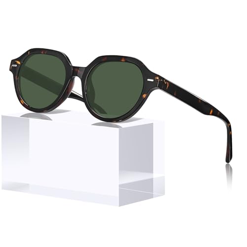 STGATN Retro-Inspired Polygon Men's Sunglasses - Vintage Frame, Polarized UV Protection ST3534
