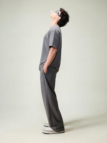 Image of CAVA Wide Leg Joggers for Men | High Waist Lounge Pants, Soft Cotton Terry, Relaxed Fit Sweatpants with Pockets