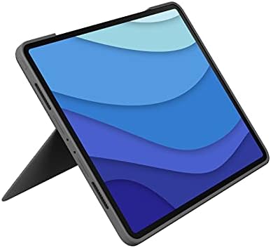 Logitech Combo Touch etui na klawiaturę do iPada Pro 12,9 cala (5. i 6. generacja 2021, 2022) zdejmowane, nastawcze, trackpad, inteligentne złącze, niemiecki układ QWERTZ, szary