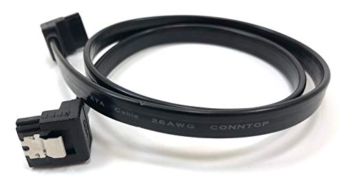 Micro Connectors Cable SATA III ángulo derecho 20" 3-Pack miniatura 4