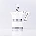 Feixunfan Moka garnek domowy dzbanek do kawy mokka aluminiowy mini garnek do mokki artykuły domowe urządzenie do kawy ekspres do espresso do podróży (kolor: biały, rozmiar: 1 filiżanka)