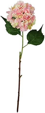 Laura Cole Hydrangea Silk Flower Stems, 19-Inch, Pink, Set of 24