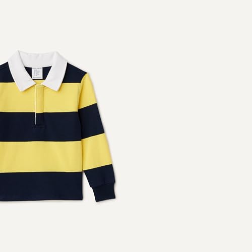 Image of Amazon Essentials Boys and Toddlers' Long Sleeve Rugby Polo Shirt