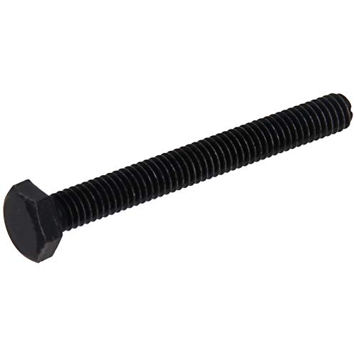 Image of Aicosineg M4 x 35mm Carbon Steel Grade 8.8 External Hex Head Screw Bolts Metric Thread Hexagon Bolts Fastener, 38 x 7 x 7mm (Lx W x H) for Hardware Furniture Machinery Black 50pcs
