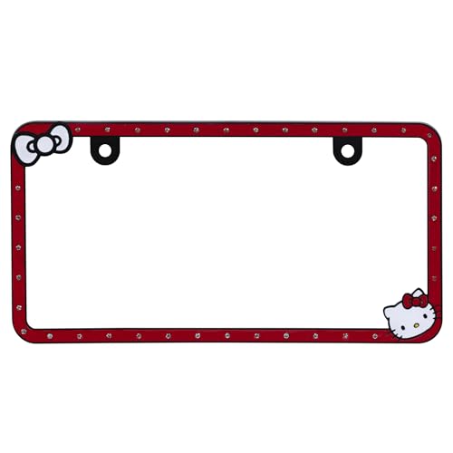 CHROMA Hello Kitty Bows n' Bling License Plate Frame, 042637