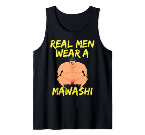 Hombre Sumo Wrestling hombres reales usan un mawashi Camiseta sin Mangas