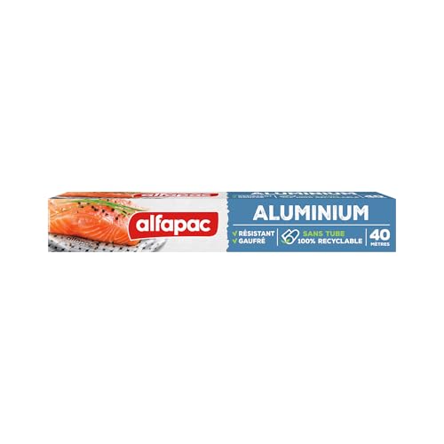 alfapac - aluminium 40M - sans tube - résistant et gaufré