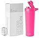 Simple Modern Shaker-Edelstahl-Flasche mit Ball | Metall-Isolierbecher für Proteinshakes, Shakes und Pre-Workout-Getränke | Rally | 710ml | Raspberry Vibes