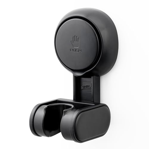 TAILI Support de Pommeau de Douche à Ventouse sans Perçage, étanche et Réglable en Hauteur, Support de Pommeau de Douche pour Salle de Bain, Grand Angle Réglable,...