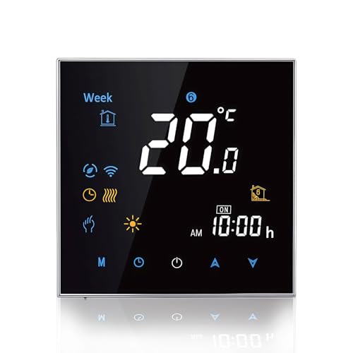 Caslant 3000 Série Wi-FI Thermostat - Thermostat de Programmation à écran Tactile pour Chauffage ou Climatisation - Télécommande pour Téléphone Portable...