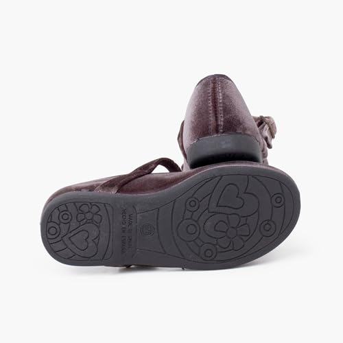 Velvet Mary Janes Girls with Bow3