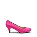 DREAM PAIRS Women's Dress Comfortable Low Heel Pump Shoes,Size 9,Fuchsia/Suede,LUVLY