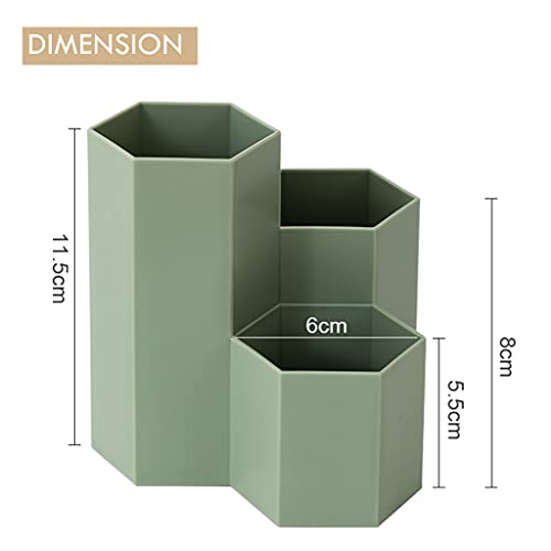 Saikvi Pen Holder Pencil Cup Pencil Organizer Cute Desk Organizers And Accessories For Office/Colleage/Home (Green, 3-Type) #TOP1