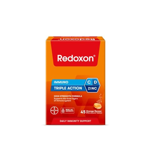 Redoxon Triple Action Effervescent Tab Orange 45ct