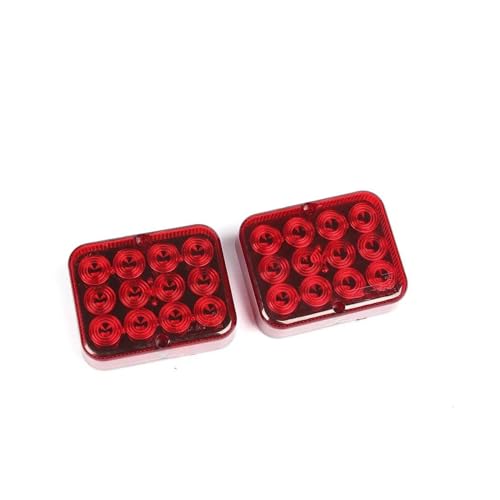 Faros Traseros Luz Trasera Luz Antiniebla para Remolque Luces Traseras Conducción para Camión Barco Caravana Linterna Advertencia Seguridad Resistente Al Agua 12 Chips LED 1 Ud.