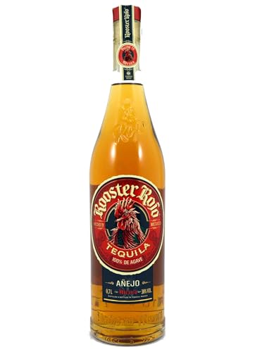 Rooster Rojo Anejo Tequila 70cl, 38% ABV | 100% Blue Webber Agave | Double Distilled, Filtered Through Silver, Barrel Aged